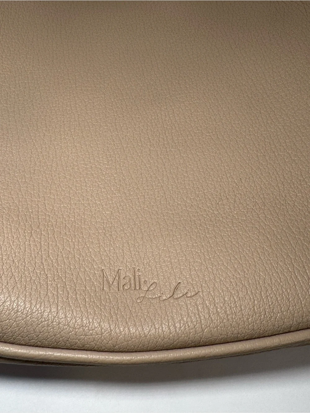 Mali + Lili Yasmin Vegan Leather Shoulder Hobo Bag - Taupe Beige - Picture 10 of 11